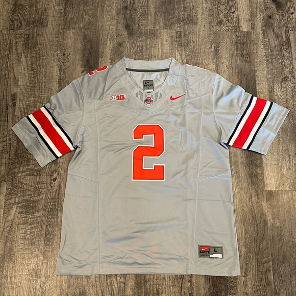 Caleb Downs Ohio State Buckeyes Gray Jersey Men’s Size XL-XXL - Picture 3 of 8